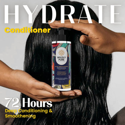 Wildly Pure Conditioner for Dry & Frizzy Hair with Natural Biolipid Complex & Phospholipids