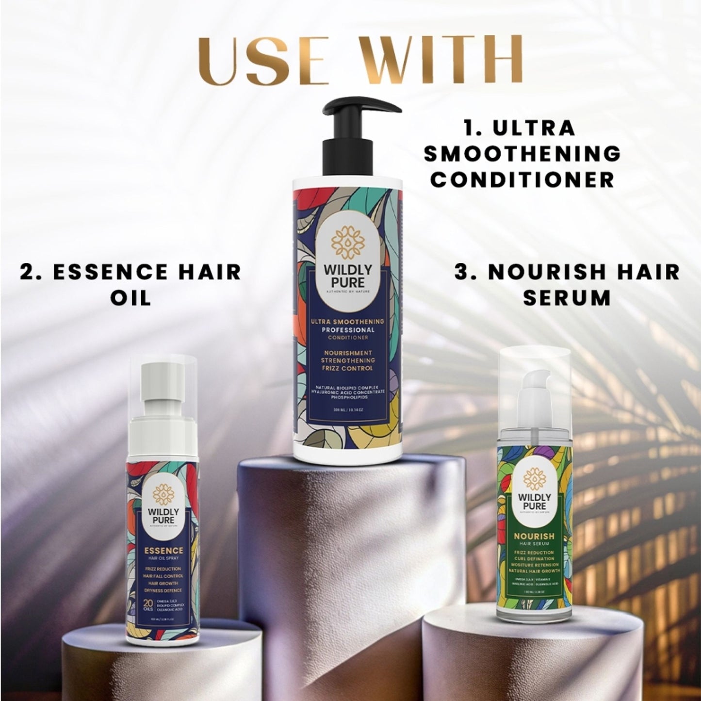 Wildly Pure Conditioner for Dry & Frizzy Hair with Natural Biolipid Complex & Phospholipids