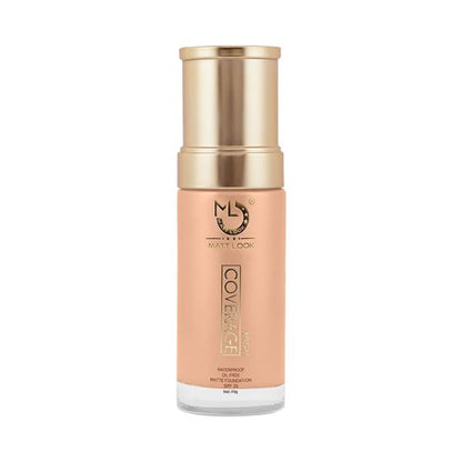 Matt look High Coverage Waterproof Oil Free Matte SPF 25 Foundation - Light