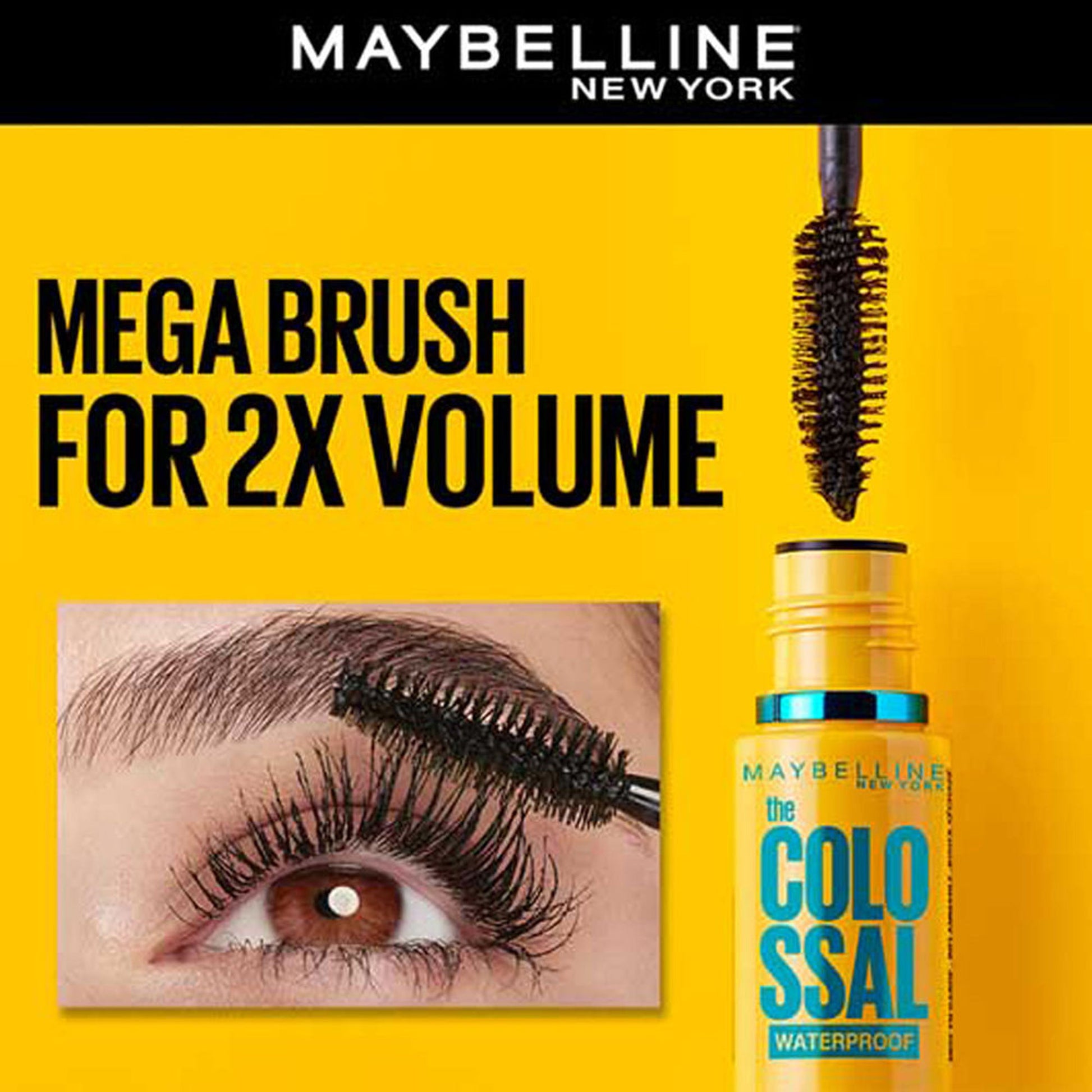 Maybelline New York The Colossal Volum Express Mascara - 001 Waterproof Black