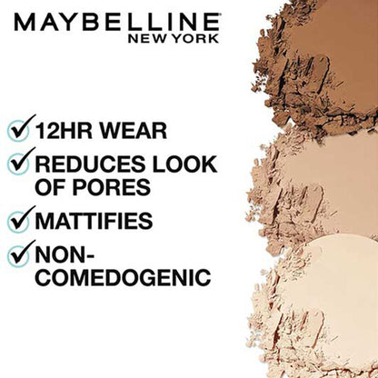 Maybelline New York Fit Me Matte + Poreless Pressed Powder, Lightweight - 110 Porcelain - 330 Powder Toffee