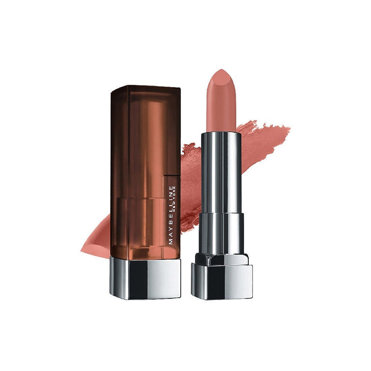 Maybelline Color Sensational Creamy Matte Lipstick, 12H Formula - 640 Red Liberation - Clay Crush