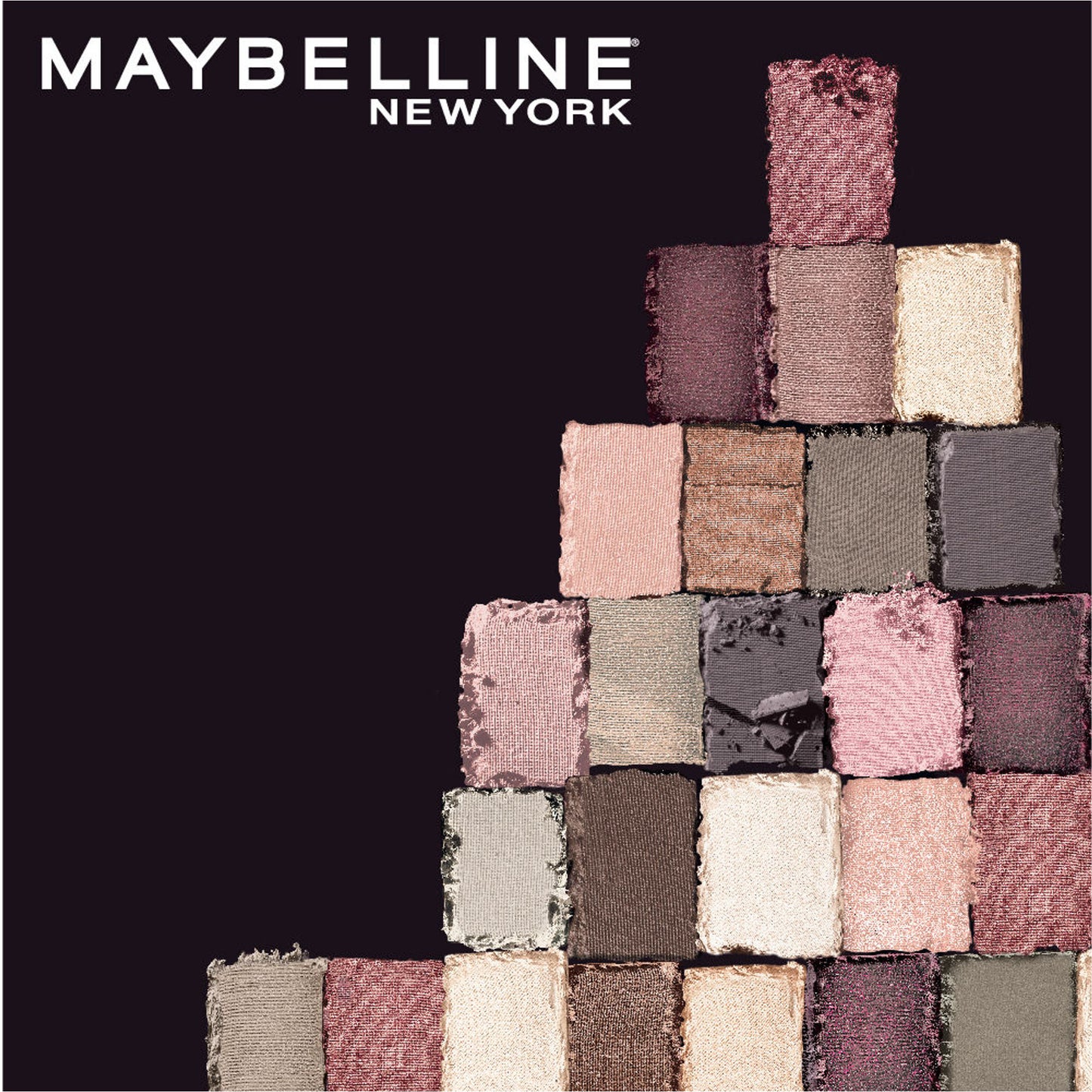 Maybelline New York The Blushed Nudes Eyeshadow Palette, 12 Highly Blendable Shades - Blush