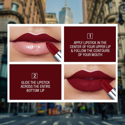 Maybelline Color Sensational Creamy Matte Lipstick, 12H Formula - 640 Red Liberation - 09 Midnight Date