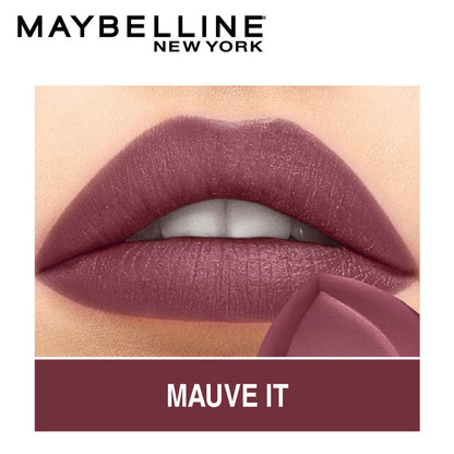 Maybelline Color Sensational Creamy Matte Lipstick, 12H Formula - 640 Red Liberation - 21 Mauve It