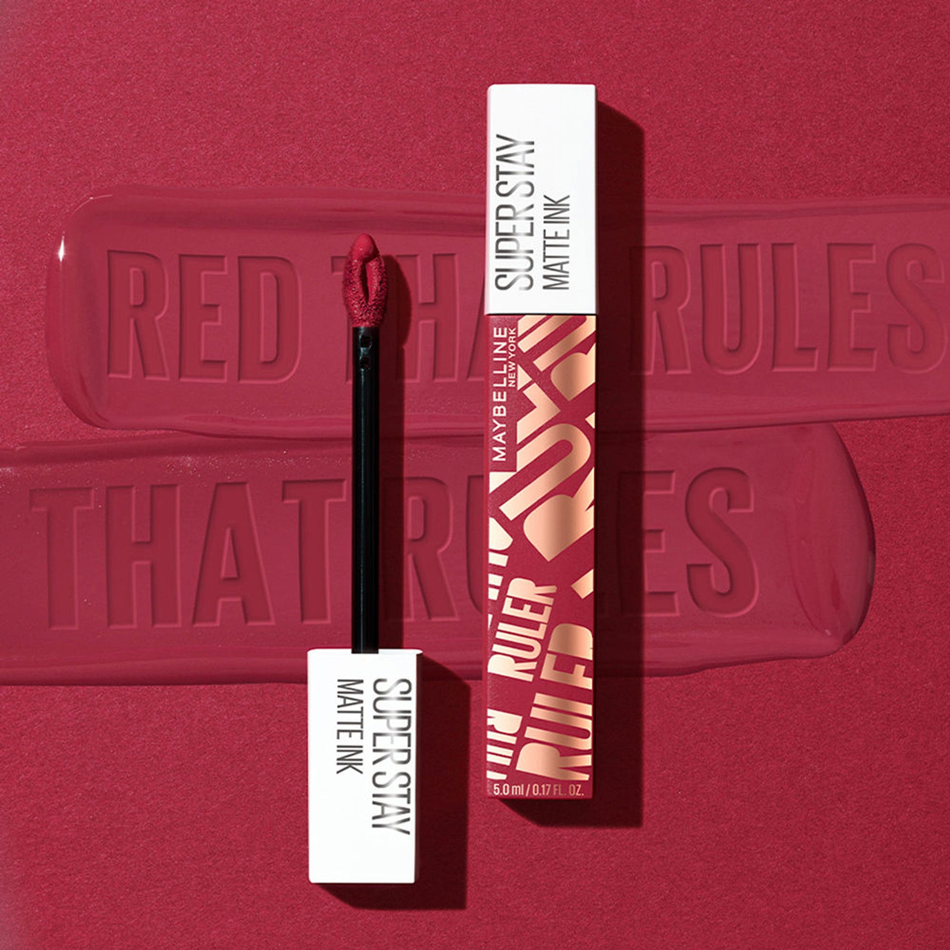 Maybelline New York Super Stay Matte Ink Liquid Lipstick, Lasts Up to 16 Hours - 15 Lover - 80 Ruler