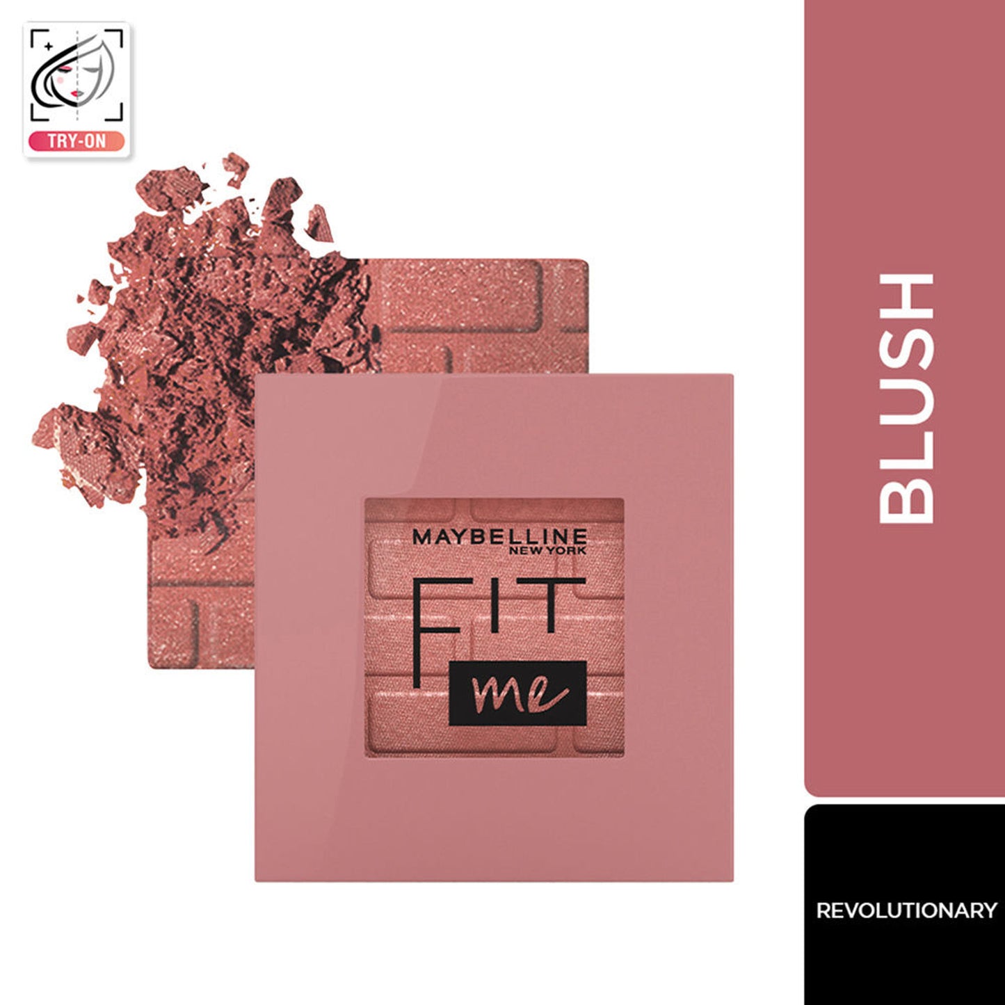 Maybelline New York New Fit Me Mono Blush, Up To 16 hours Long-lasting Cheek Blush - 30 Fierce - 50 Revolutionary