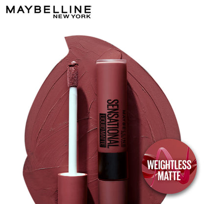 Maybelline New York Sensational Liquid Matte Lipstick, Long-lasting - 03 Flush It Red - 06 Best Babe