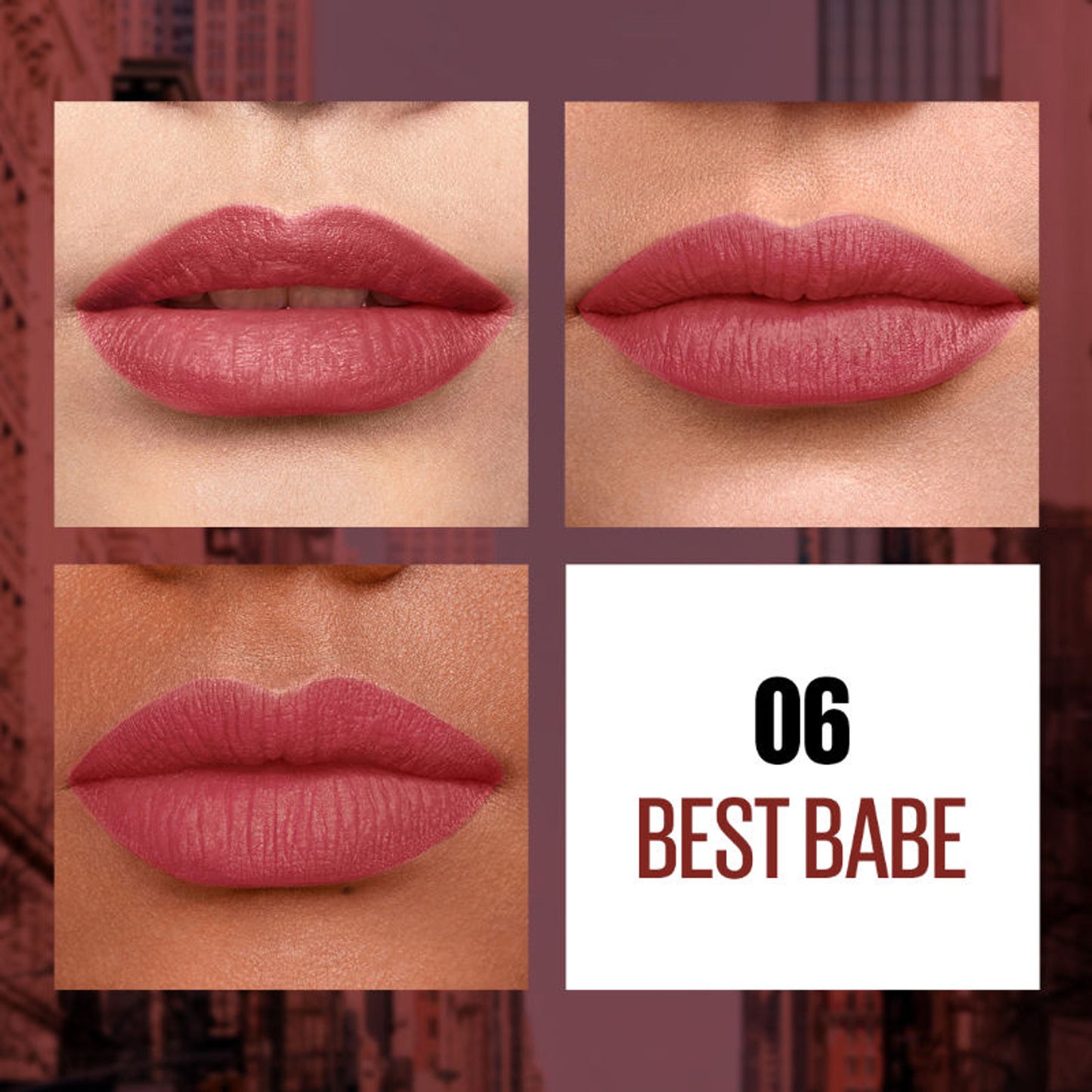 Maybelline New York Sensational Liquid Matte Lipstick, Long-lasting - 03 Flush It Red - 06 Best Babe
