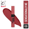 Maybelline New York Sensational Liquid Matte Lipstick, Long-lasting - 03 Flush It Red - 08 Sensationally Me