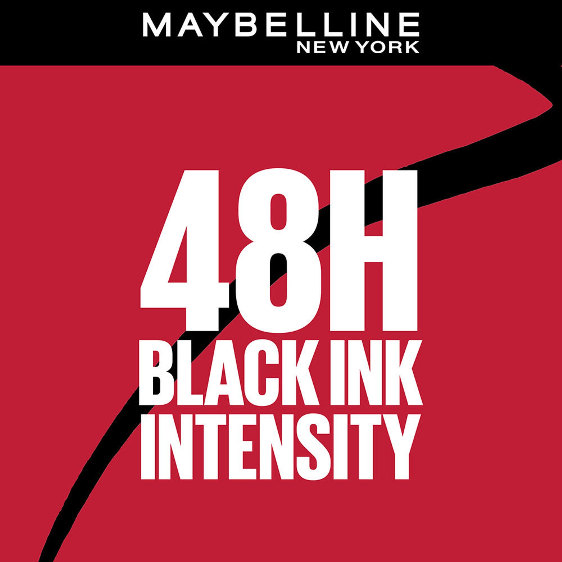Maybelline New York High Impact Tattoo Pen Liner, Lasts Up To 48H - Black, Water & Smudge-proof