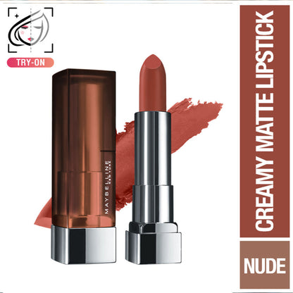 Maybelline Color Sensational Creamy Matte Lipstick, 12H Formula - 640 Red Liberation - 1 Midtown Pink
