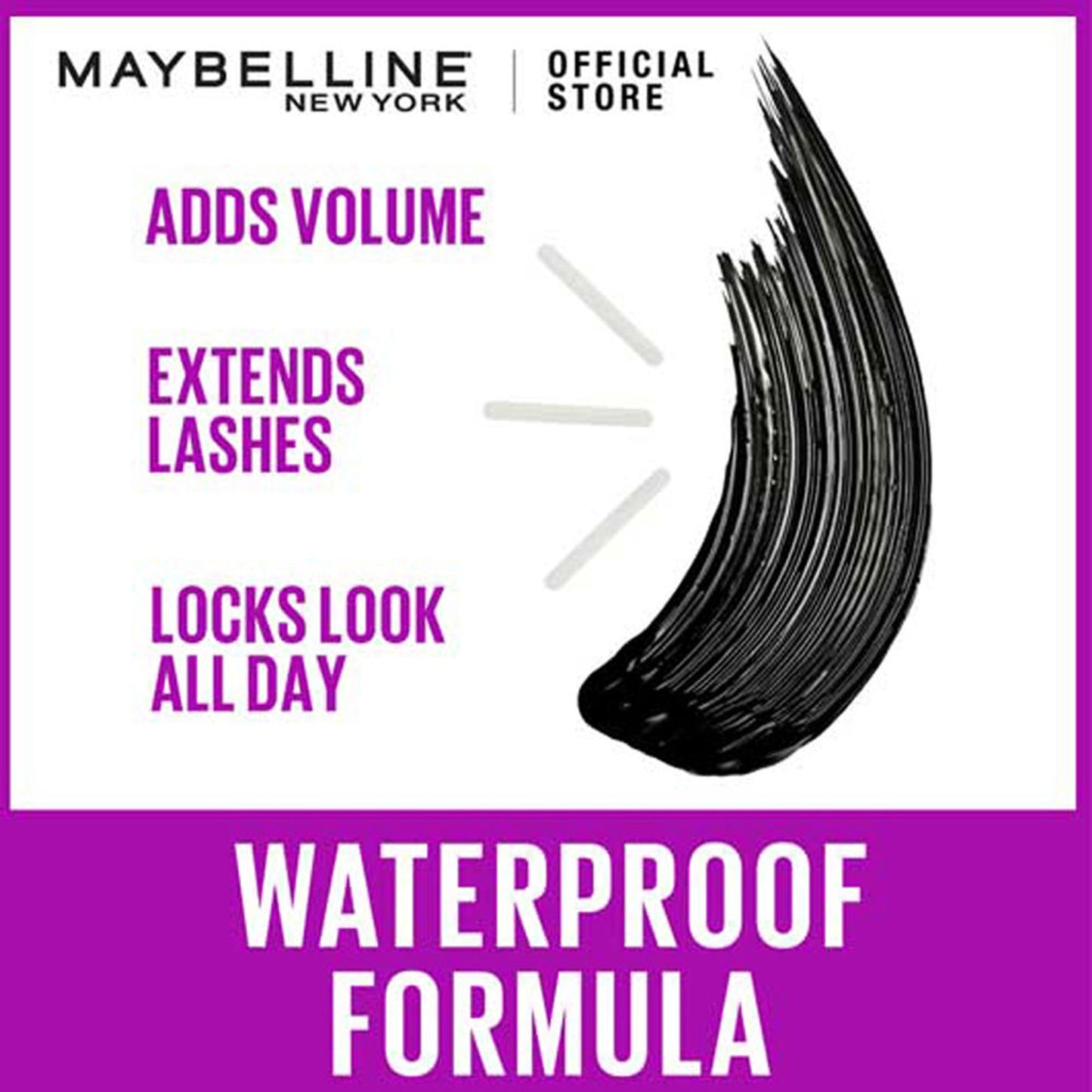 Maybelline New York Falsies Lash Lift Mascara, Instant Lash Lift Look Mascara - Very Black