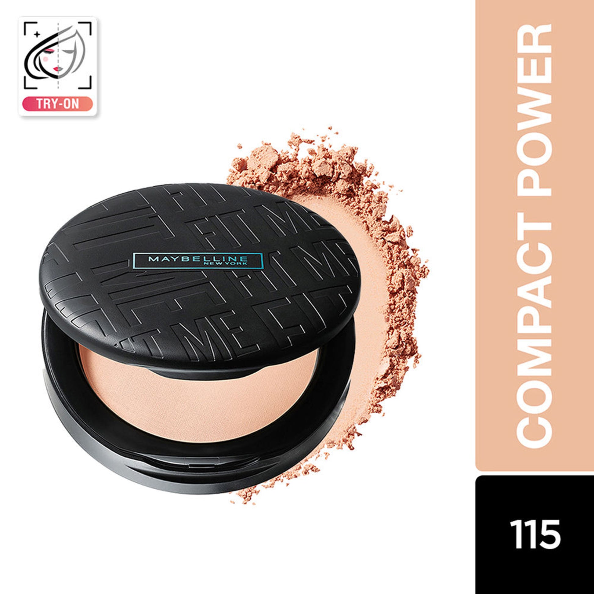 Maybelline New York Fit Me Matte + Poreless 16H Oil Control Compact Powder - 310 Sun Beige - 115 Ivory