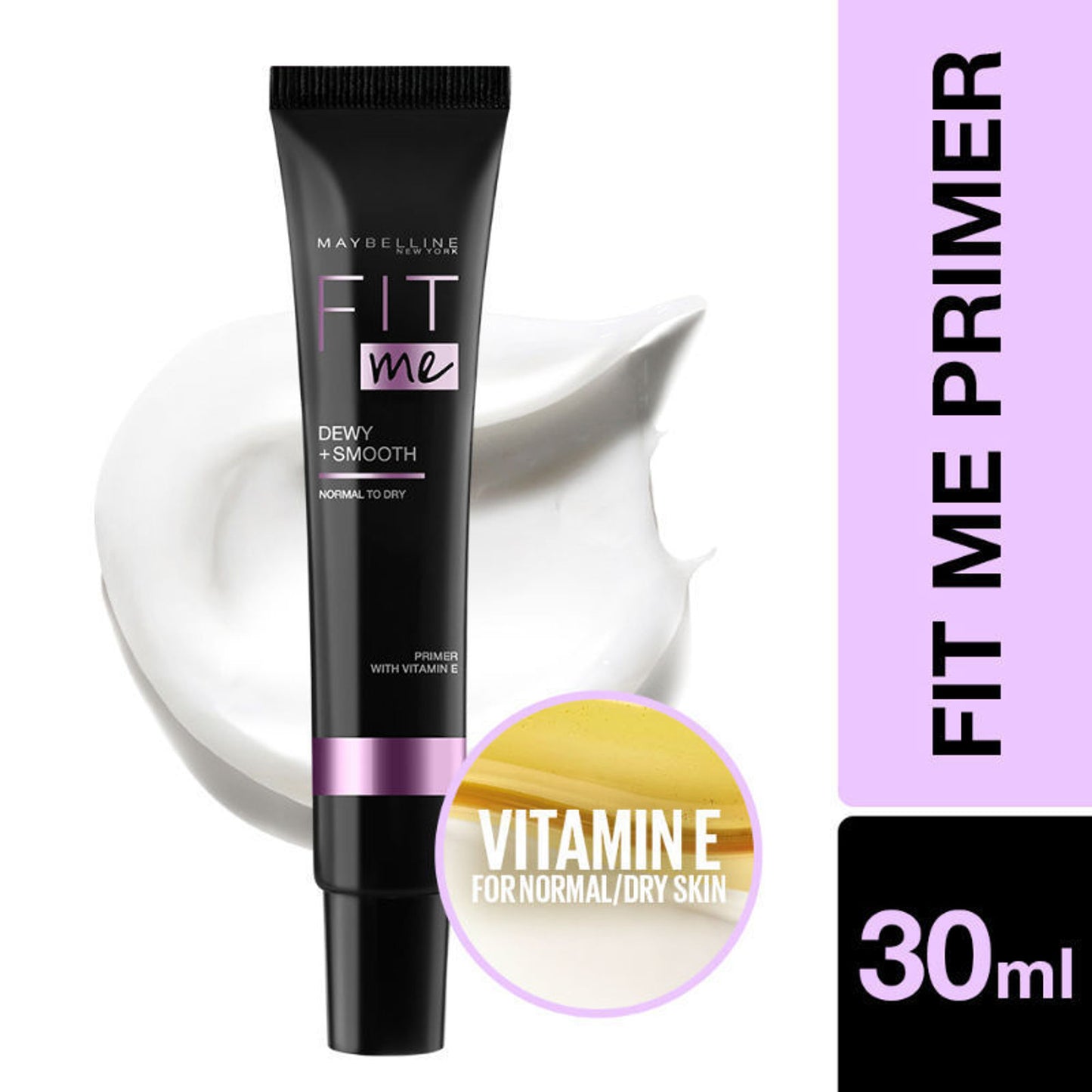 Maybelline New York Fit Me Primer, Oil free and Non Comedogenic Formula - Matte+Poreless - Dewy