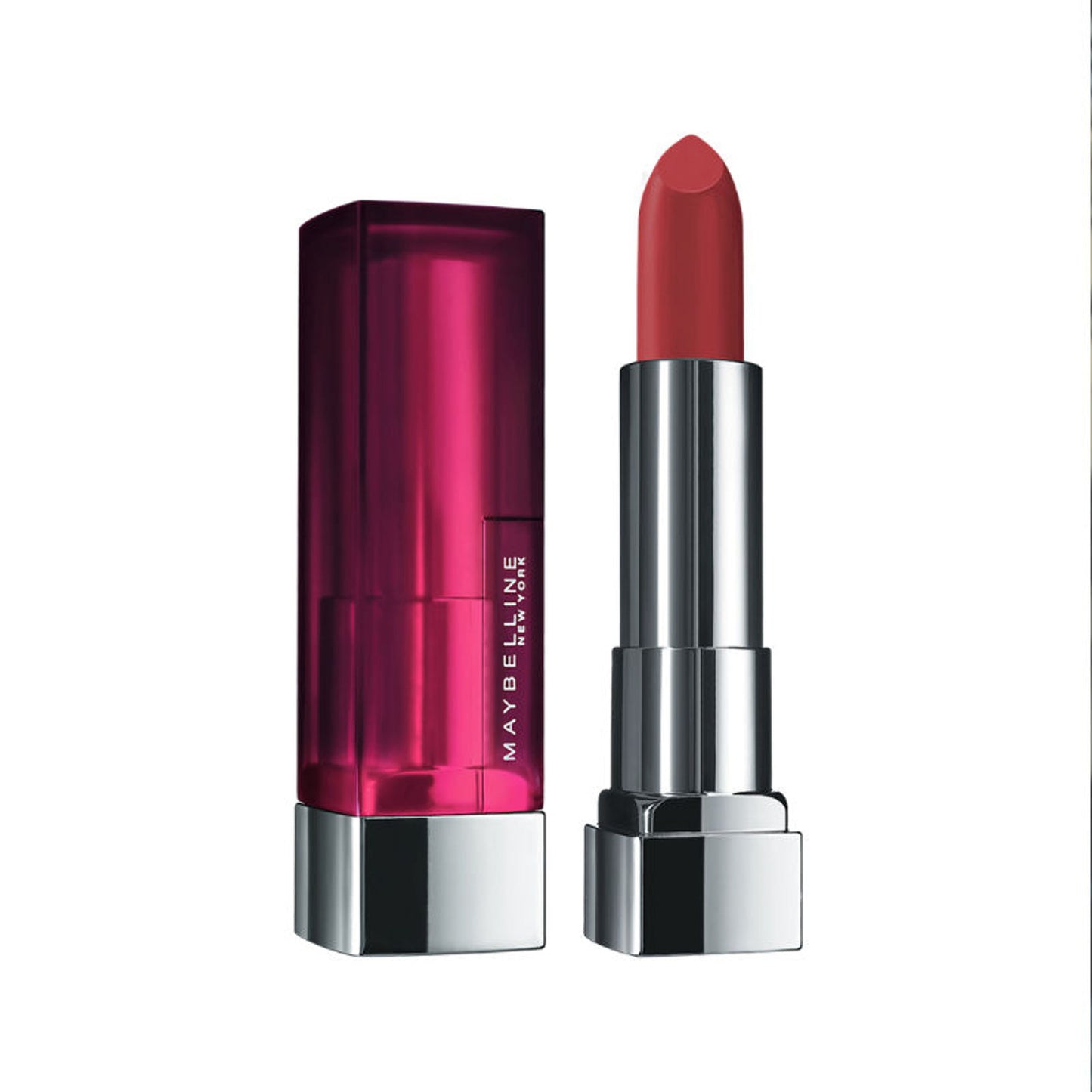 Maybelline Color Sensational Creamy Matte Lipstick, 12H Formula - 640 Red Liberation - Dried Rose
