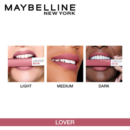 Maybelline New York Super Stay Matte Ink 4-in-1 Lip Kit - Voyager + Lover + Pioneer + Seeker