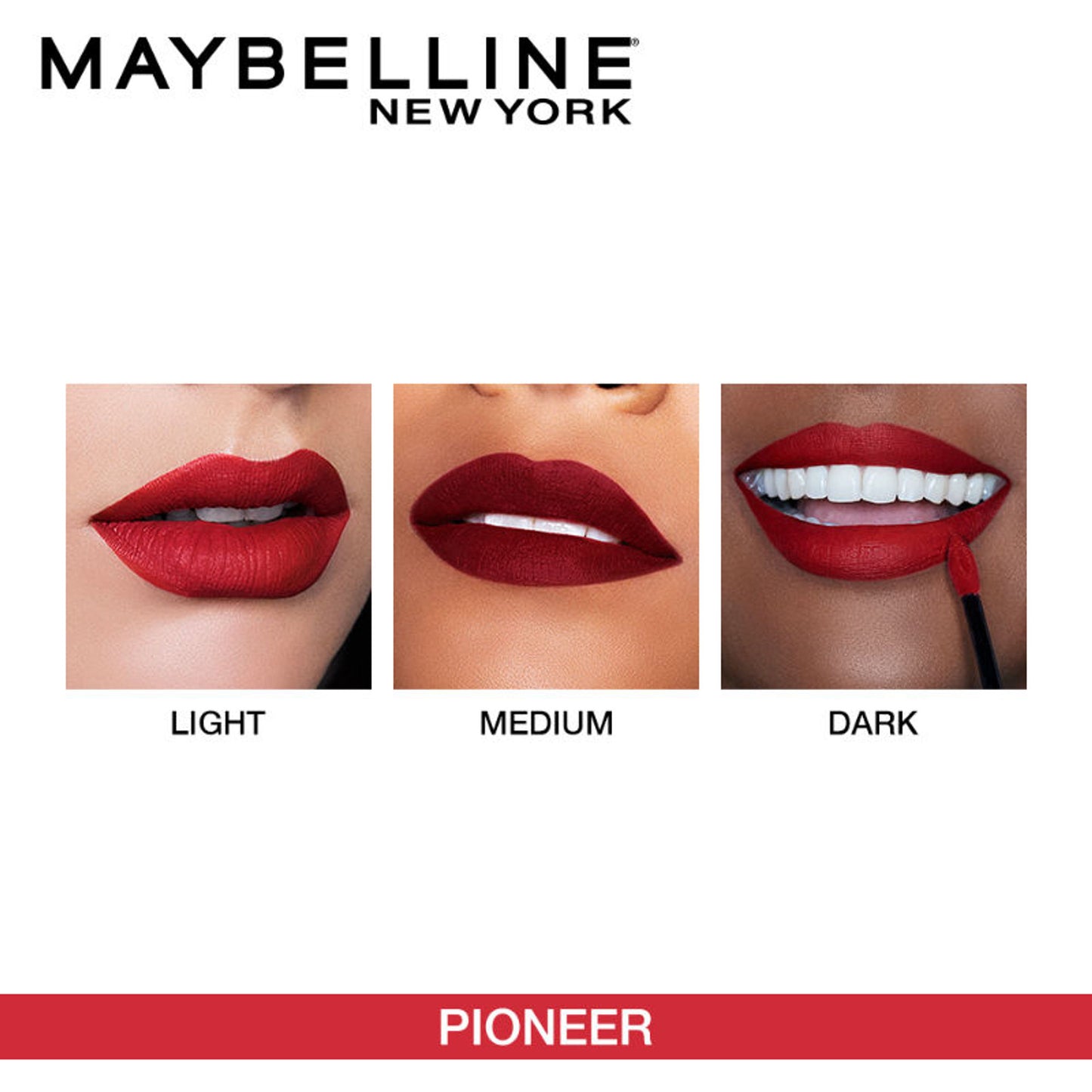Maybelline New York Super Stay Matte Ink 4-in-1 Lip Kit - Voyager + Lover + Pioneer + Seeker