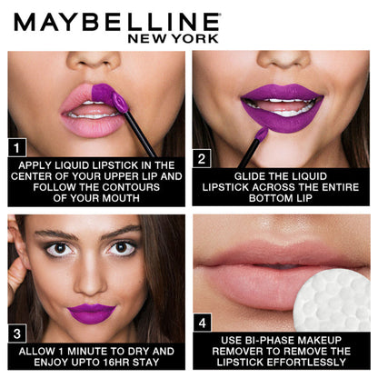 Maybelline New York Super Stay Matte Ink 4-in-1 Lip Kit - Voyager + Lover + Pioneer + Seeker