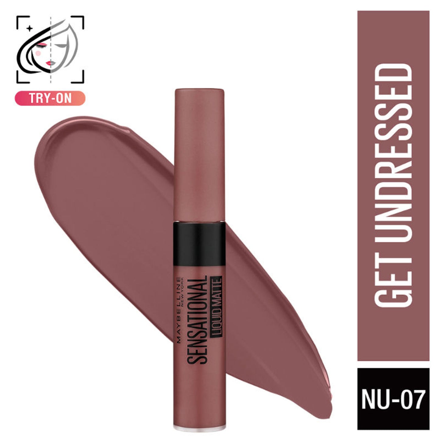 Maybelline New York Sensational Liquid Matte Lipstick, Long-lasting - 03 Flush It Red - Get Undressed
