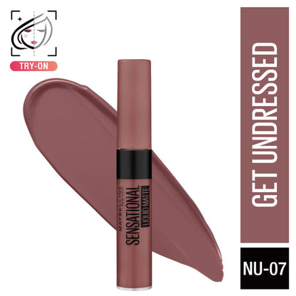 Maybelline New York Sensational Liquid Matte Lipstick, Long-lasting - 03 Flush It Red - Get Undressed