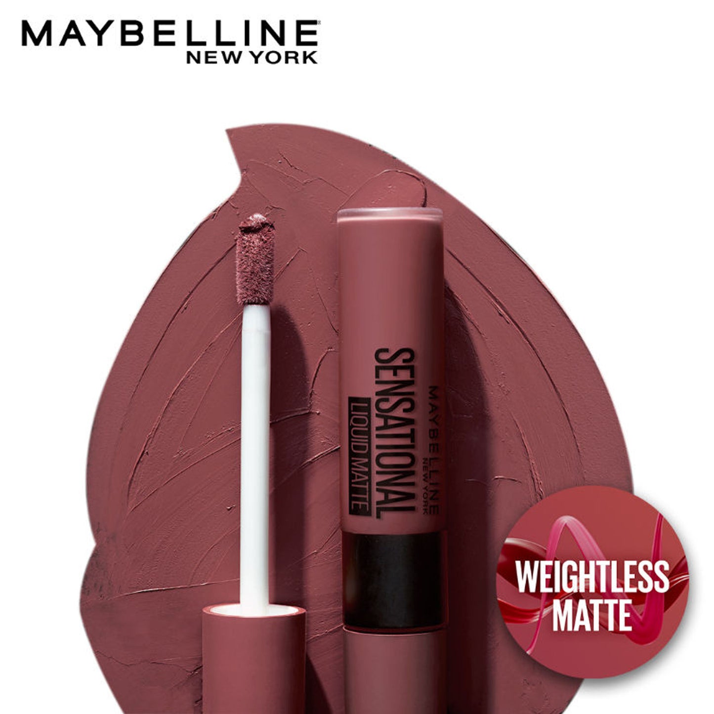 Maybelline New York Sensational Liquid Matte Lipstick, Long-lasting - 03 Flush It Red - Get Undressed