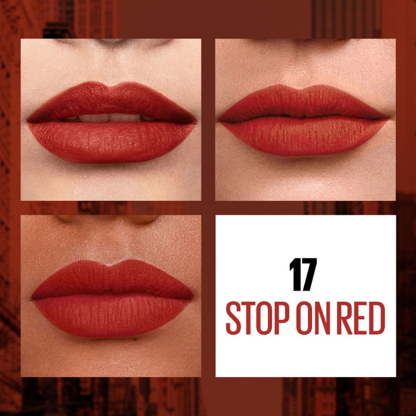 Maybelline New York Sensational Liquid Matte Lipstick, Long-lasting - 03 Flush It Red - Stop On Red
