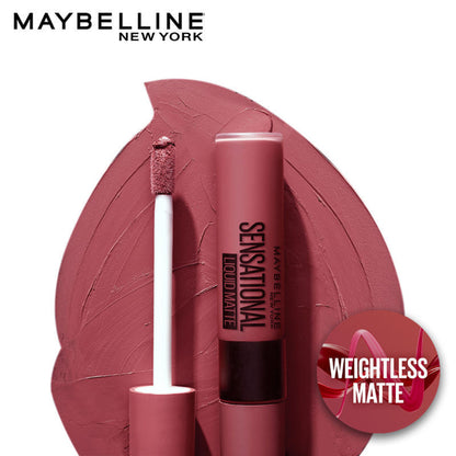 Maybelline New York Sensational Liquid Matte Lipstick, Long-lasting - 03 Flush It Red - Touch Of Spice