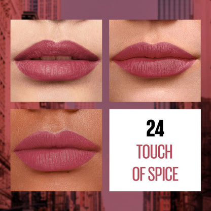 Maybelline New York Sensational Liquid Matte Lipstick, Long-lasting - 03 Flush It Red - Touch Of Spice