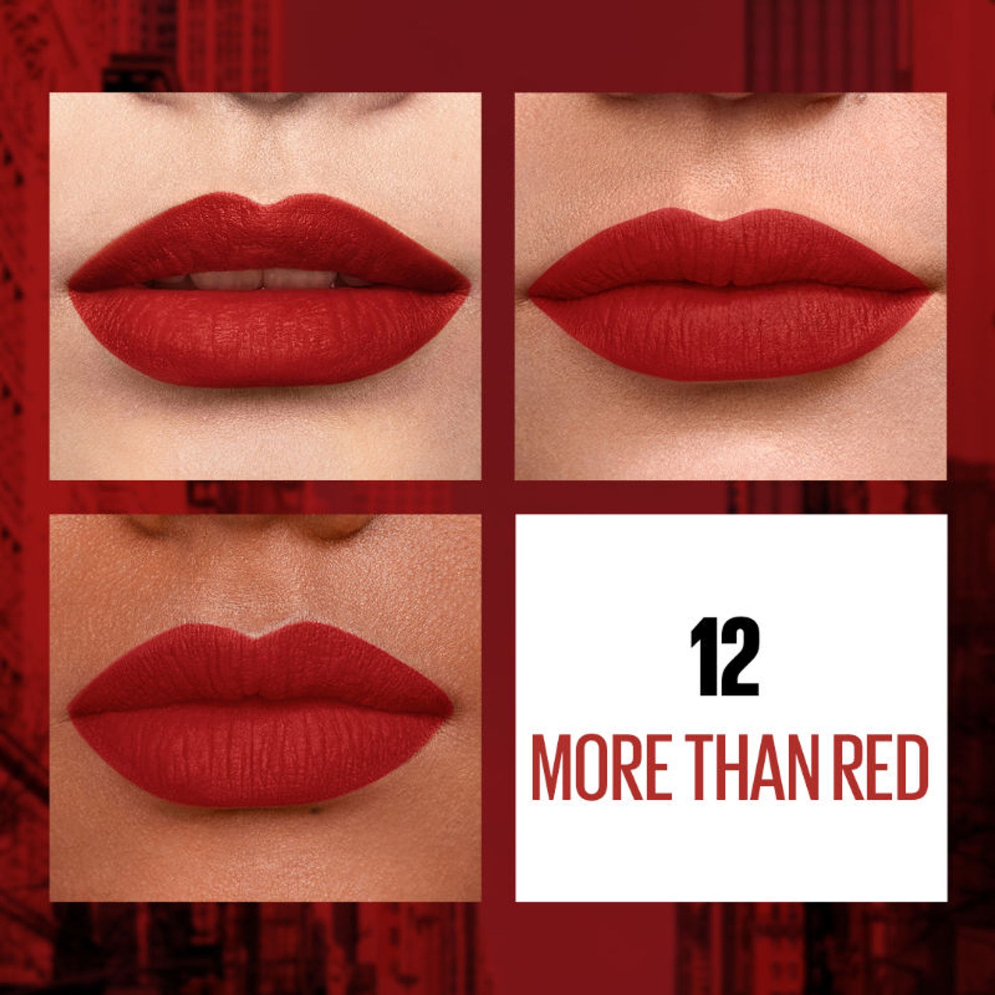 Maybelline New York Sensational Liquid Matte Lipstick, Long-lasting - 03 Flush It Red - More Than Red