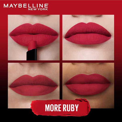 Maybelline New York Color Sensational Ultimattes Lipstick, Matte Finish - More Ruby - More Ruby