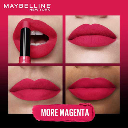 Maybelline New York Color Sensational Ultimattes Lipstick, Matte Finish - More Ruby - More Magenta
