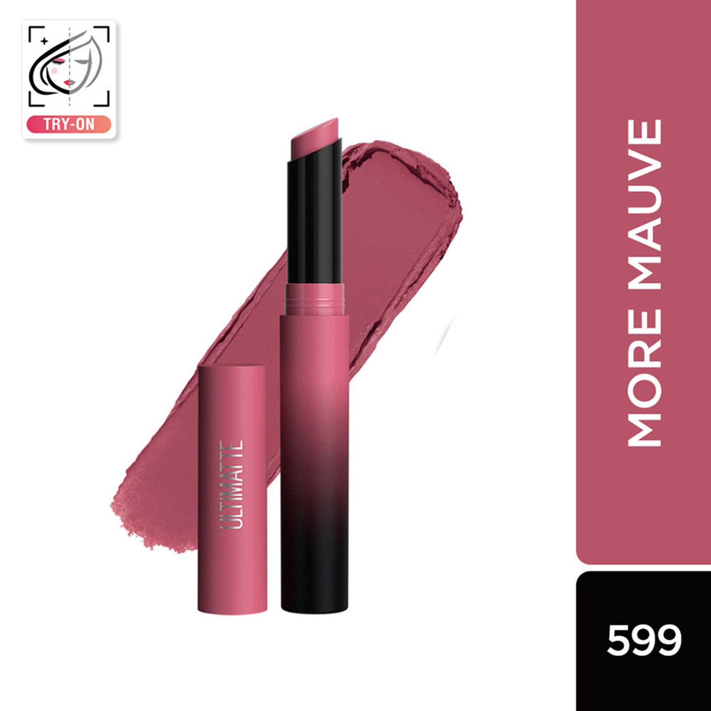 Maybelline New York Color Sensational Ultimattes Lipstick, Matte Finish - More Ruby - More Mauve