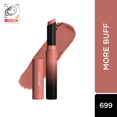 Maybelline New York Color Sensational Ultimattes Lipstick, Matte Finish - More Ruby - More Buff