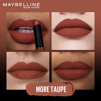 Maybelline New York Color Sensational Ultimattes Lipstick, Matte Finish - More Ruby - More Taupe