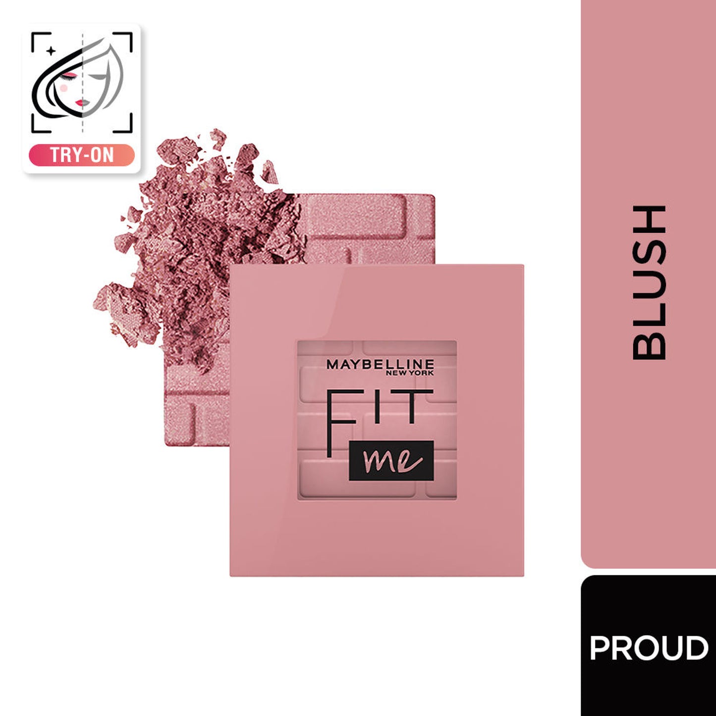 Maybelline New York New Fit Me Mono Blush, Up To 16 hours Long-lasting Cheek Blush - 30 Fierce - 40 Proud