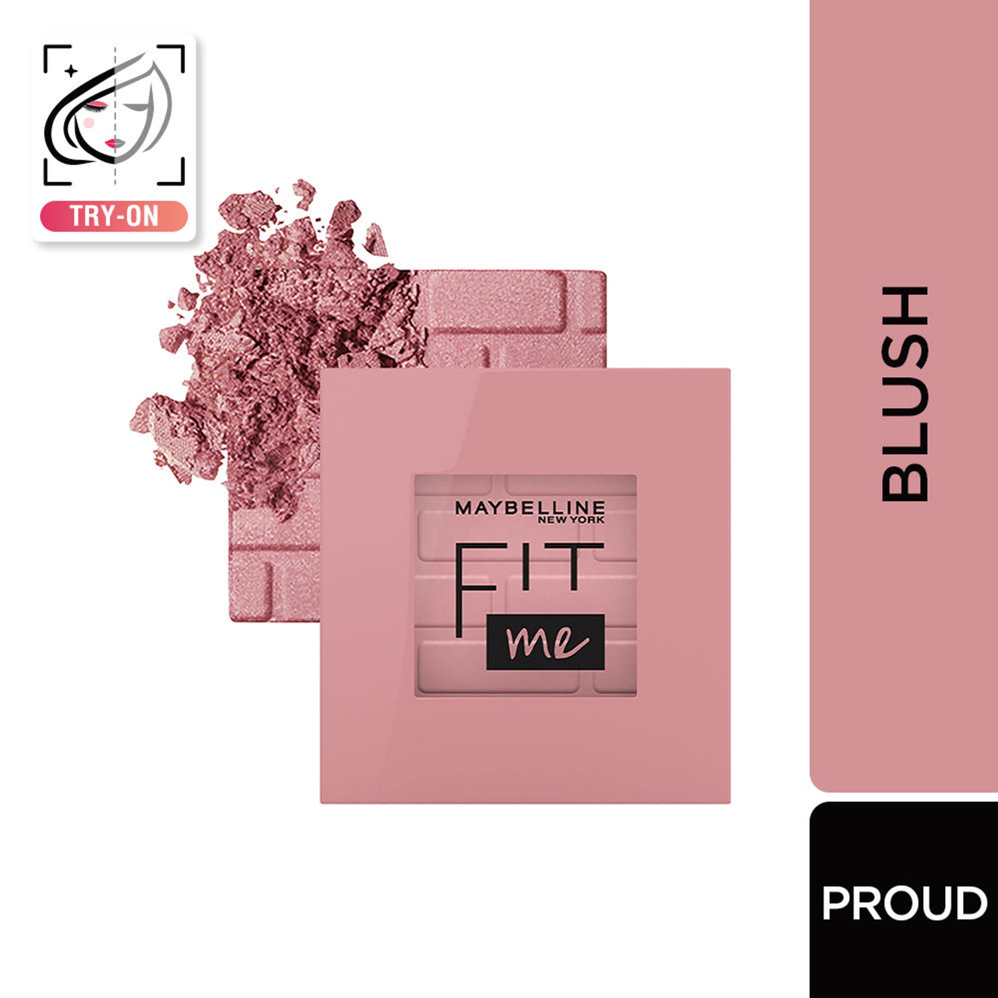 Maybelline New York New Fit Me Mono Blush, Up To 16 hours Long-lasting Cheek Blush - 30 Fierce - 40 Proud
