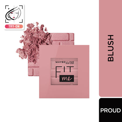Maybelline New York New Fit Me Mono Blush, Up To 16 hours Long-lasting Cheek Blush - 30 Fierce - 40 Proud