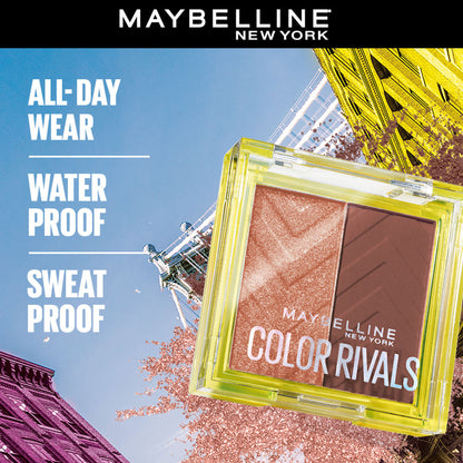 Maybelline New York Color Rivals Longwear Duo Eyeshadow Palette - Spicy X Suave