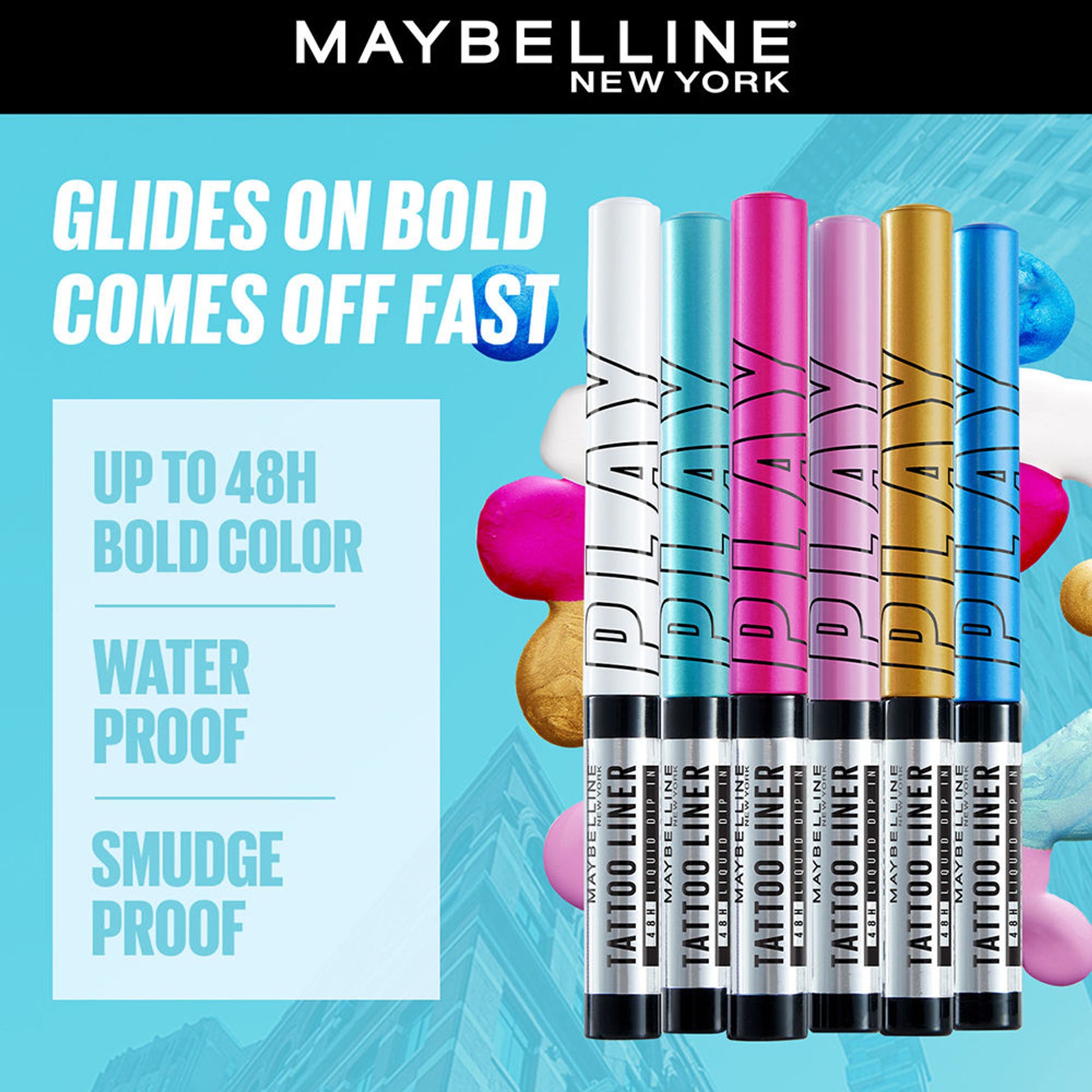 Maybelline New York Tattoo Play Liquid Eyeliner - Ride