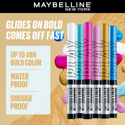 Maybelline New York Tattoo Play Liquid Eyeliner - Drop