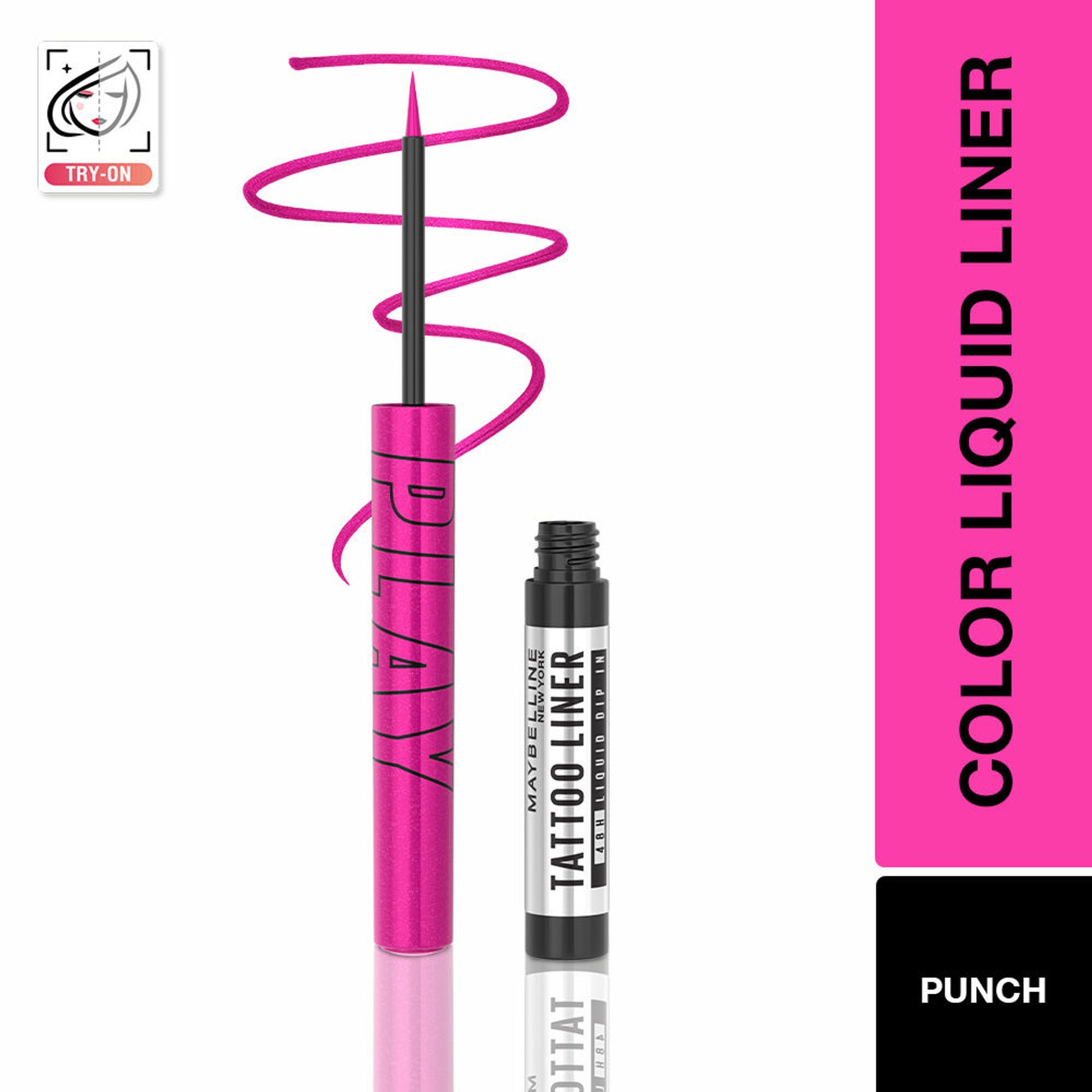Maybelline New York Tattoo Play Liquid Eyeliner - Punch