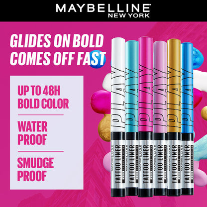 Maybelline New York Tattoo Play Liquid Eyeliner - Punch
