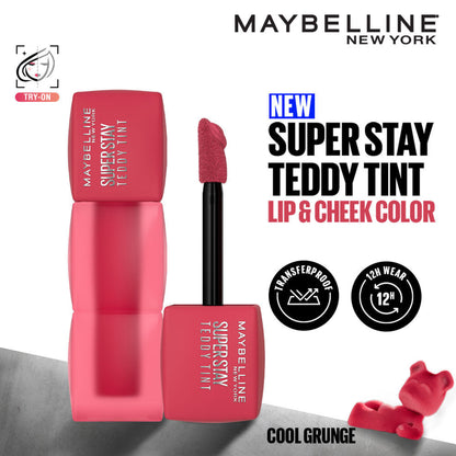 Maybelline New York Superstay Teddy Tint - Lip And Cheek Color - Cool Grunge