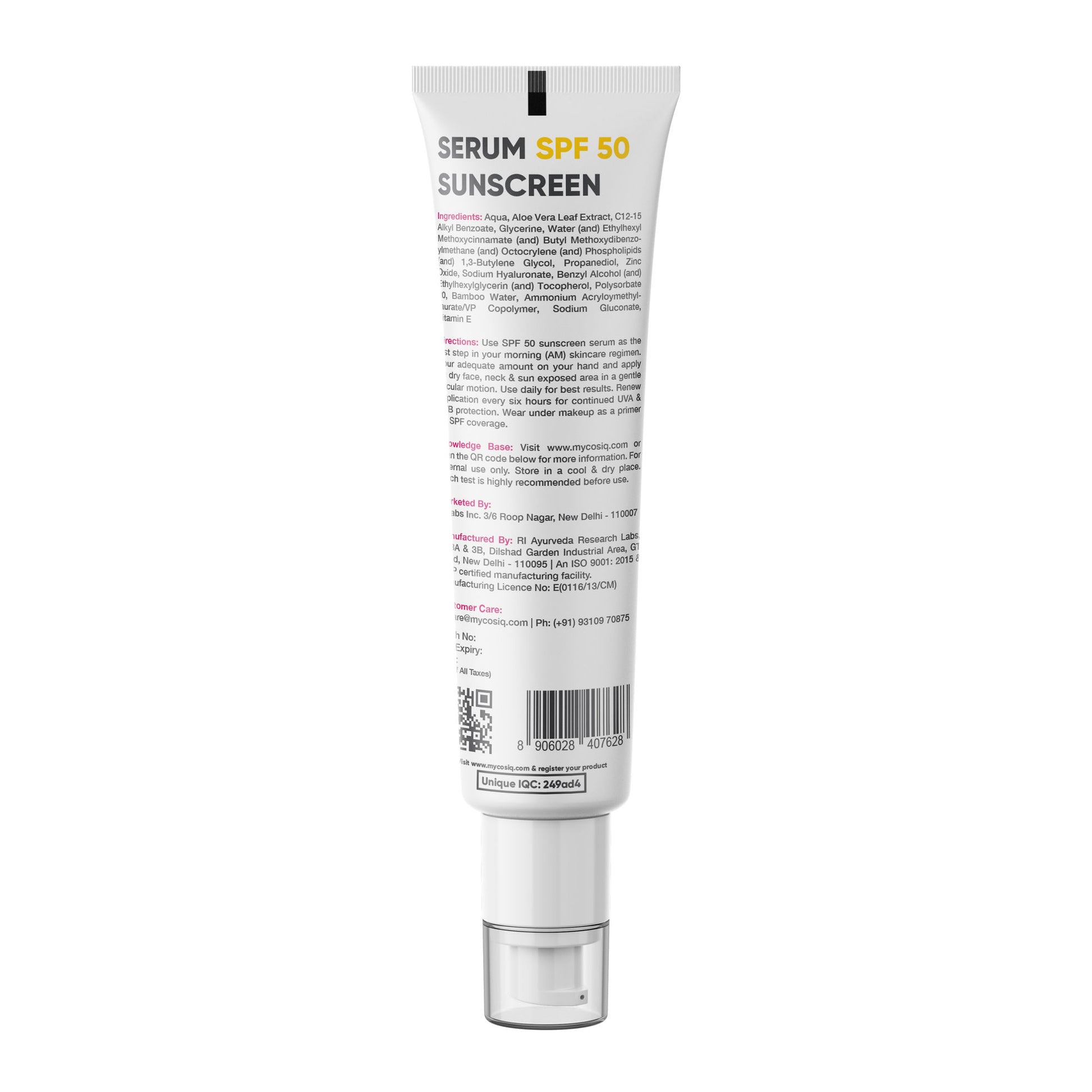 Cos-IQ Outdoor Sunscreen Serum SPF 50 Pa++++