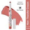Mila Beauté Lock & Pout Transfer - Proof Matte Crayon With Ceramides & Shea Butter - 1 Don't Stare