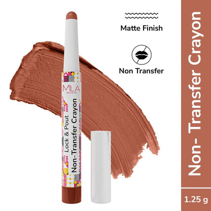 Mila Beauté Lock & Pout Transfer - Proof Matte Crayon With Ceramides & Shea Butter - 4 Say Less