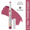 Mila Beauté Lock & Pout Transfer - Proof Matte Crayon With Ceramides & Shea Butter - 6 Low Key