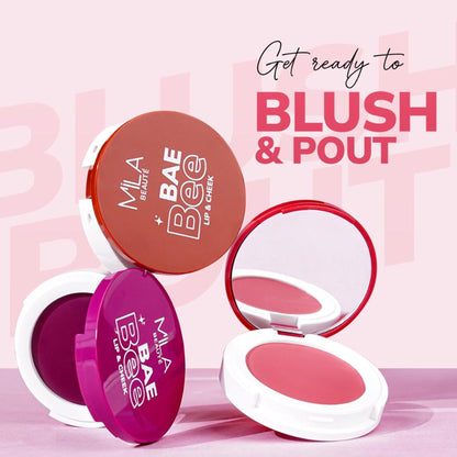 Mila Beauté Baebee Lip & Cheek Tint With Jojoba Oil & Vitamin E Shade - 03 Burnt Rose