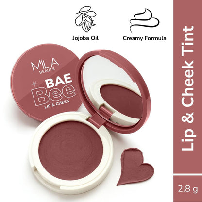 Mila Beauté Baebee Lip & Cheek Tint With Jojoba Oil & Vitamin E Shade - 05 Berry Jam